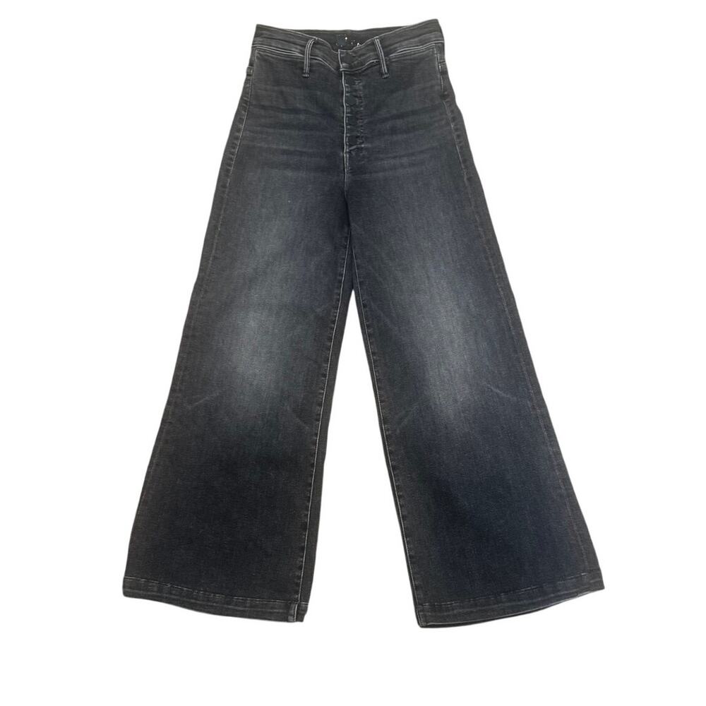 Mother The Pixie Sailor Ankle Jeans The Night Is Watching Black Cropped Flare 26